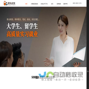 菜鸟无忧一站式精准实习就业咨询服务